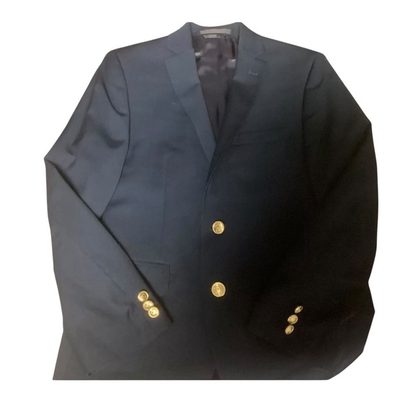 Lauren Ralph Lauren Other - Lauren Ralph Lauren Boys Blazer Suit Jacket Size 10 R Navy Blue Gold Buttons